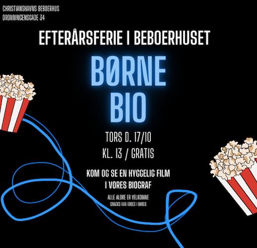 Børnebio i Beboerhuset i efterårsferien